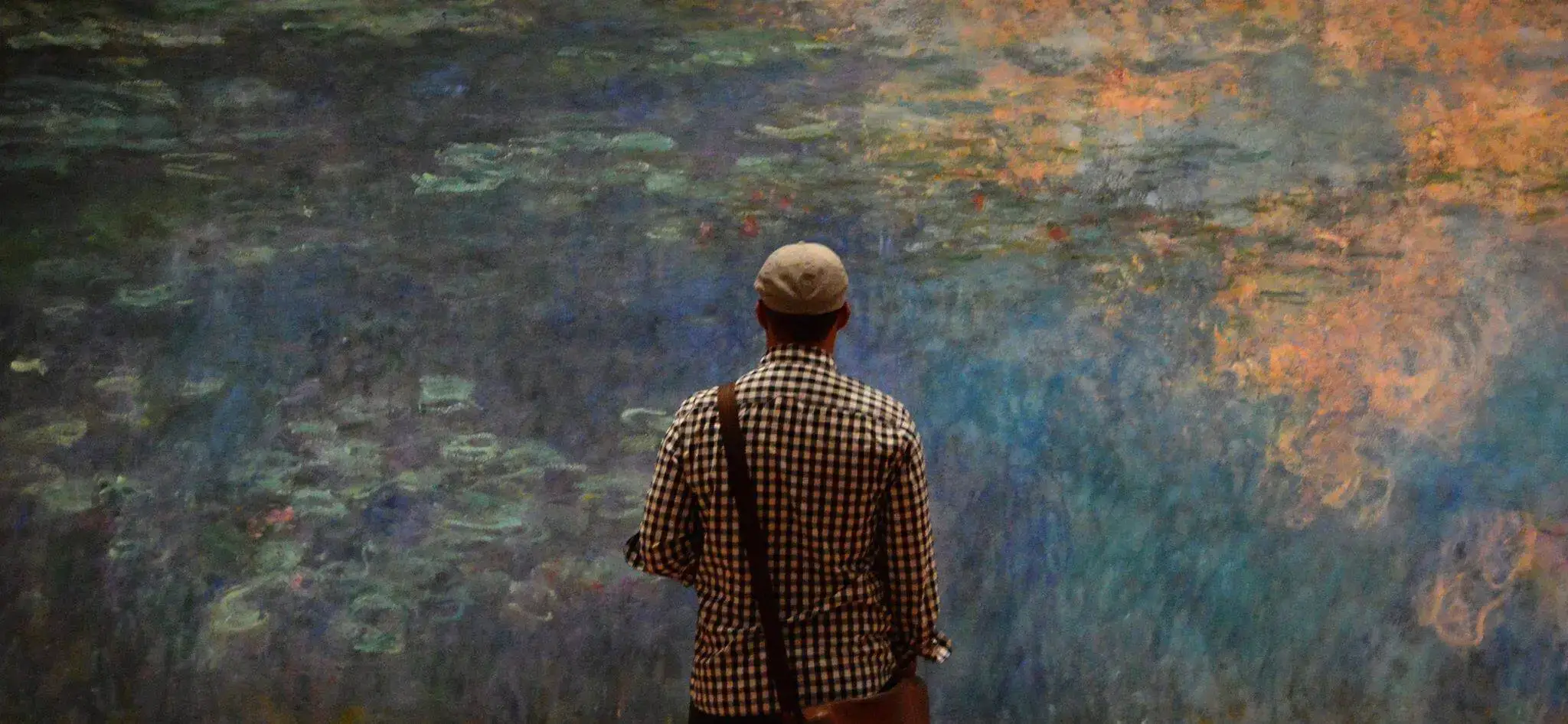 Monet, Reflexos de nuvens no lago de Nenúfares (1920) MoMA